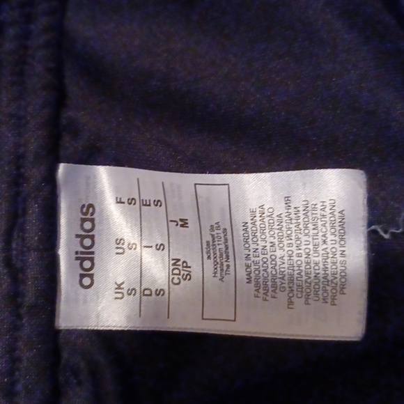 🌺Adidas Kids Navy Joggers with White Logo - Picture 7 of 7